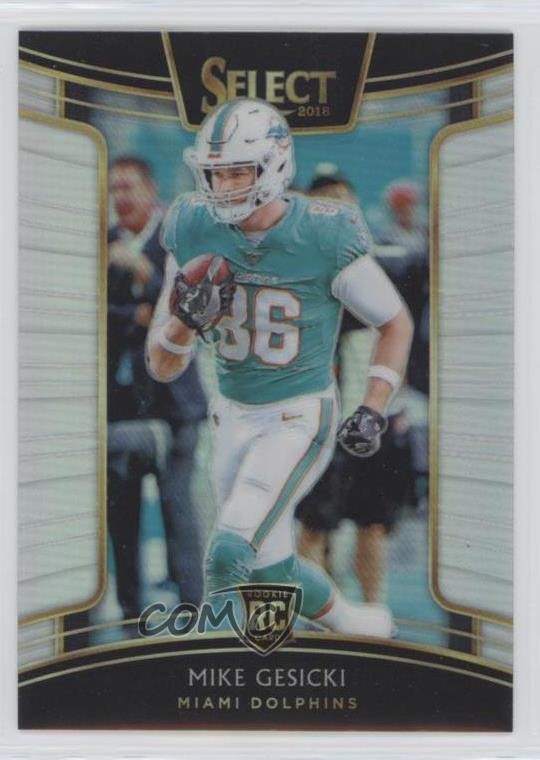 2018 Panini Select Concourse Silver Prizm Mike Gesicki #52 7l6