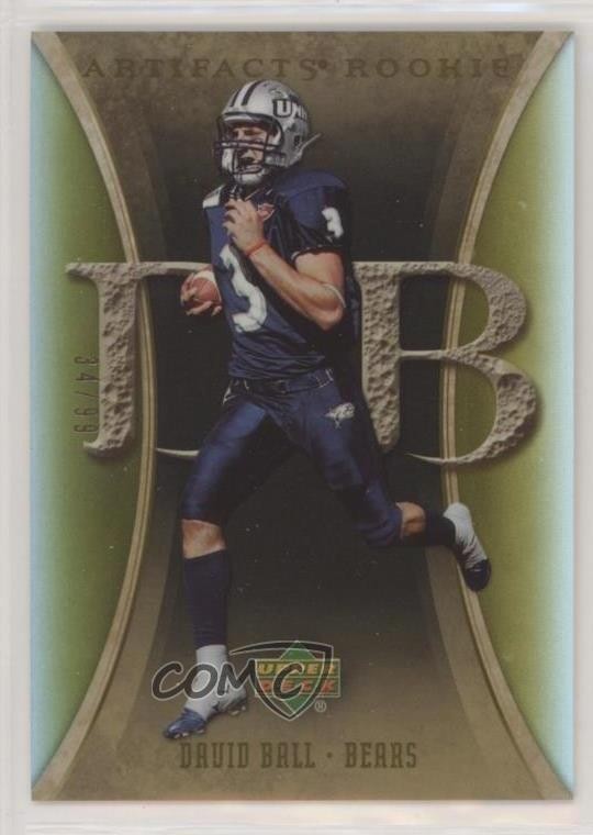 2007 Upper Deck Artifacts Rookie Gold 34/99 David Ball #116 Rookie RC 0l1