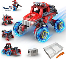 8 in 1 STEM Kits for Kids Age 6-8, DIY Electronic Monster Truck Building Kit, ST