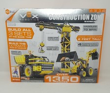 Hex Bug Vex Robotics Construction Zone 3 Sets Over 1350 Pieces Crane 2 Vehicles