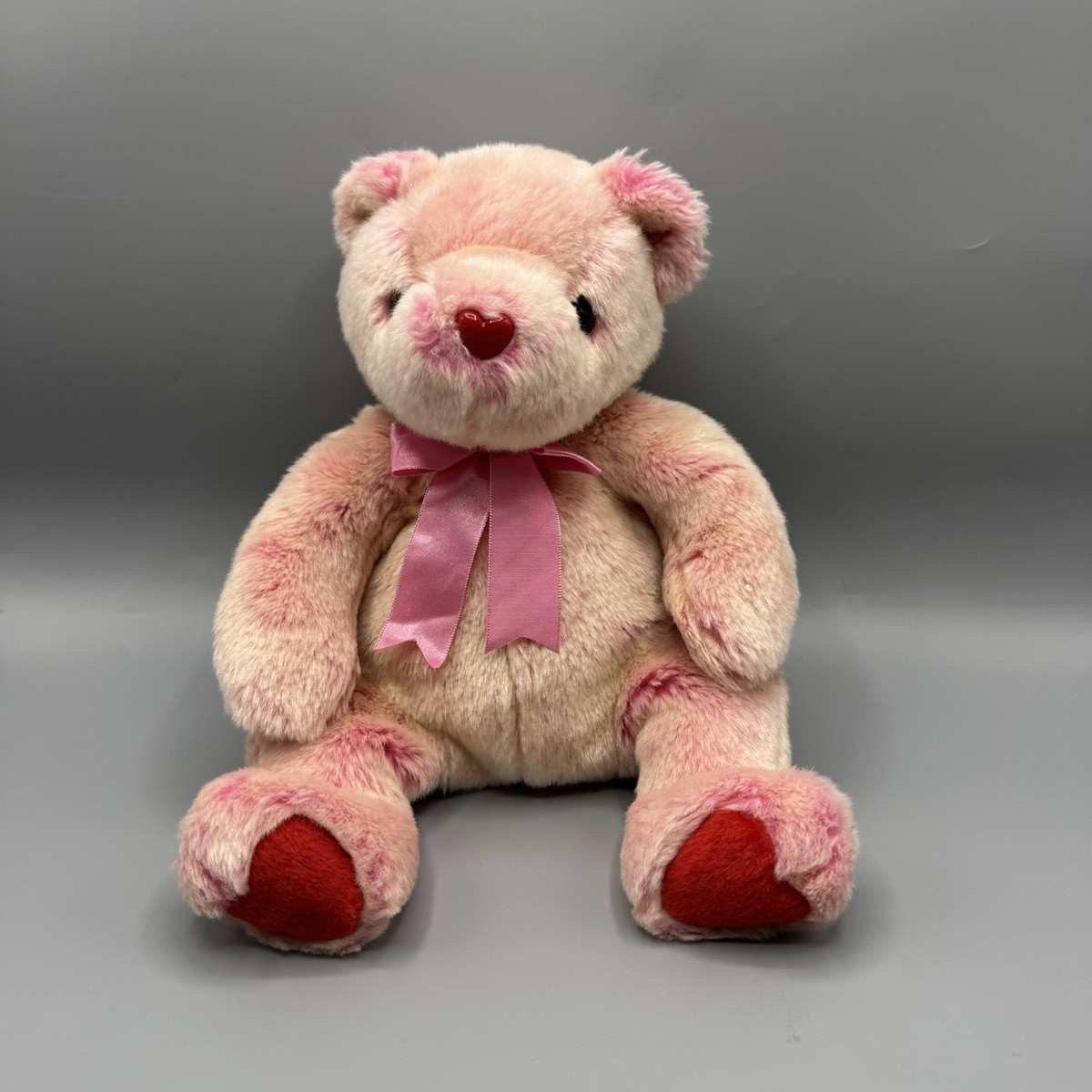 TY Beanie Buddies Teddy Bear Plush ROMANCE Pink Valentine 12