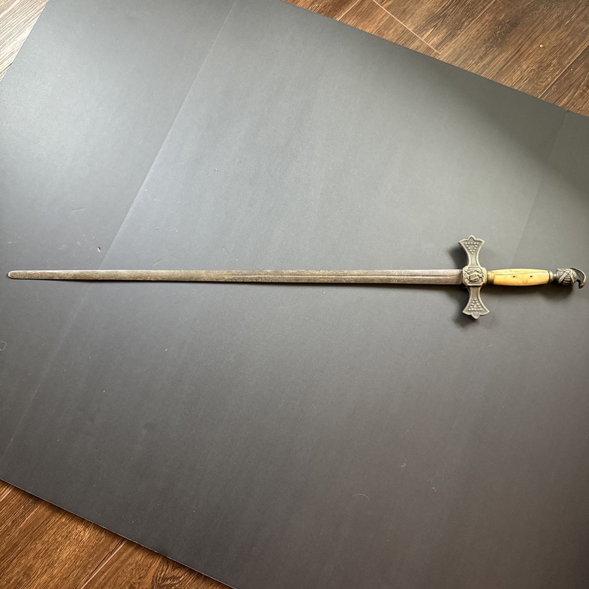 Very Early Knights Templar Masonic Swords Fluted Heavy Blade 1830