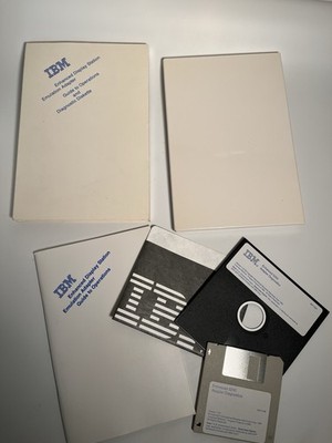 Vntg IBM Floppy Disk 5.25  3.5  Enhanced 5250 Emulation Adapter Guide Diagnostic