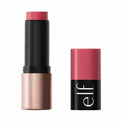 e.l.f. Soft Glam Cream Blush Stick Muted Mauve Buildable Natural Satin