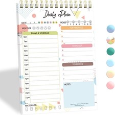 2026 To Do List Notebook 60 Sheets Daily Planner Spiral 5.1x7" Boho...
