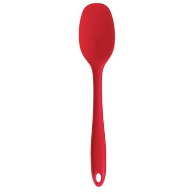 RSVP International Ela's Favorite Silicone Spatula Spoon, Red, 11''