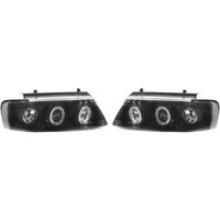 Scheinwerfer Passend FüR Set VW Passat Baujahr 1996-2000 Klarglas/Schwarz