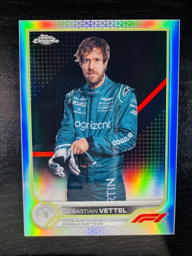 2022 Topps Chrome Formula 1 Sebastian Vettel [Refractor] #9 card