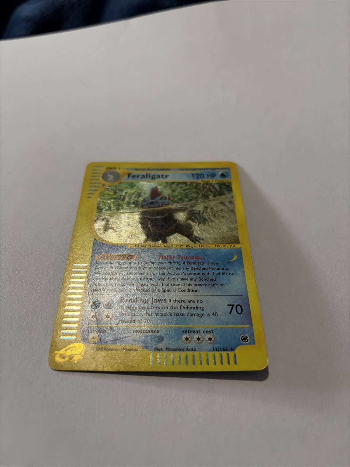 Pokémon Card TCG Feraligatr Expedition Base Set 12/165 Holo Rare Swirl