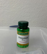 Nature's Bounty Potassium Gluconate 99mg 100 Caplets EXP 05/2026