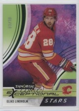 2021 Upper Deck Synergy Exceptional Stars Green 83/99 Elias Lindholm #ES-EL 13pf