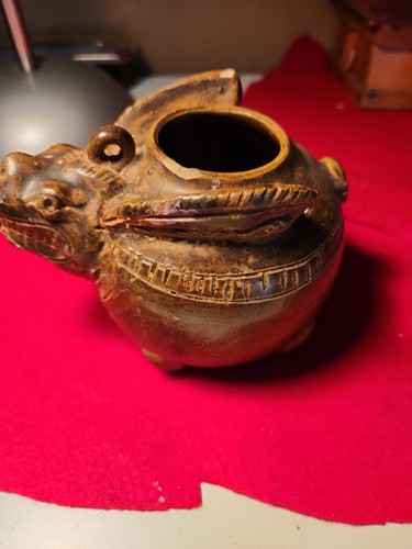 vintage antique  song chinese primitive pottery sculpture tea pot