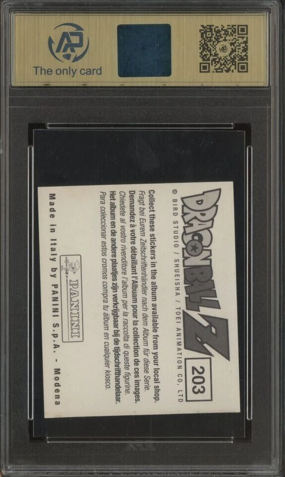 2002 Panini Dragon Ball Z Stickers #203 Vegetto AP 9.5 GEM MINT & bonus added - Image 2 of 2