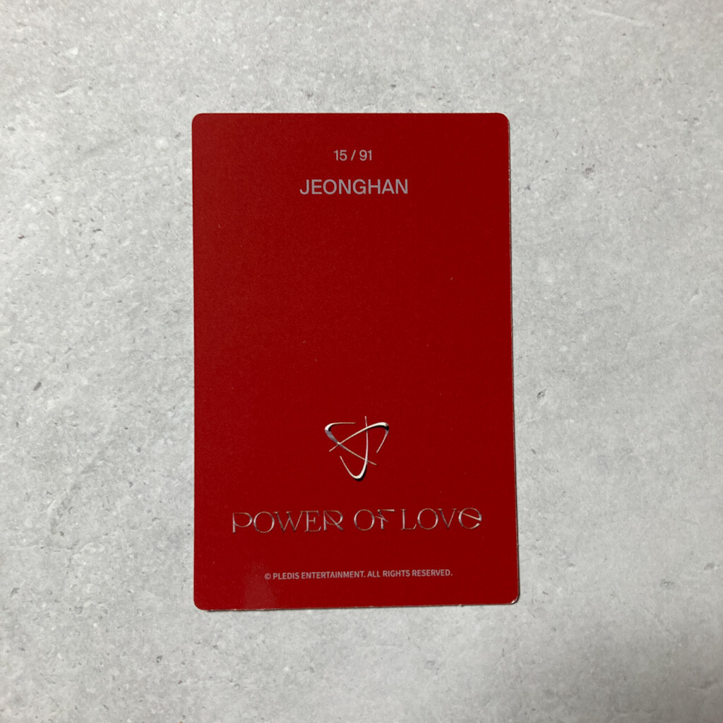 SEVENTEEN JEONGHAN Power Of Love Trading Card Photocard | eBay