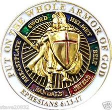 NEW Put on the Whole Armor of God Lapel Pin. 77029.