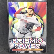 2021 Topps Chrome PRISMIC POWER Refractor Luis Castillo #PP-14 Cincinnati Reds