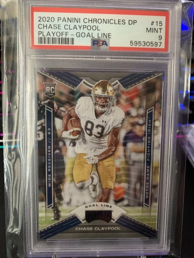 Chase Claypool Panini Chronicles Draft Picks Playoff #15 Goal Line