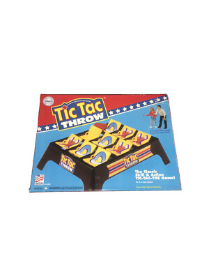 Vintage Marx Toys Tic Tac Toe Throw Classic Skill Action Game New Open Box #6030