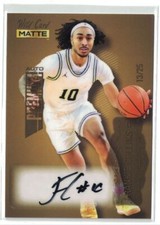 2022-23 Wild Card Matte Gold Frankie Collins Autograph #13/25