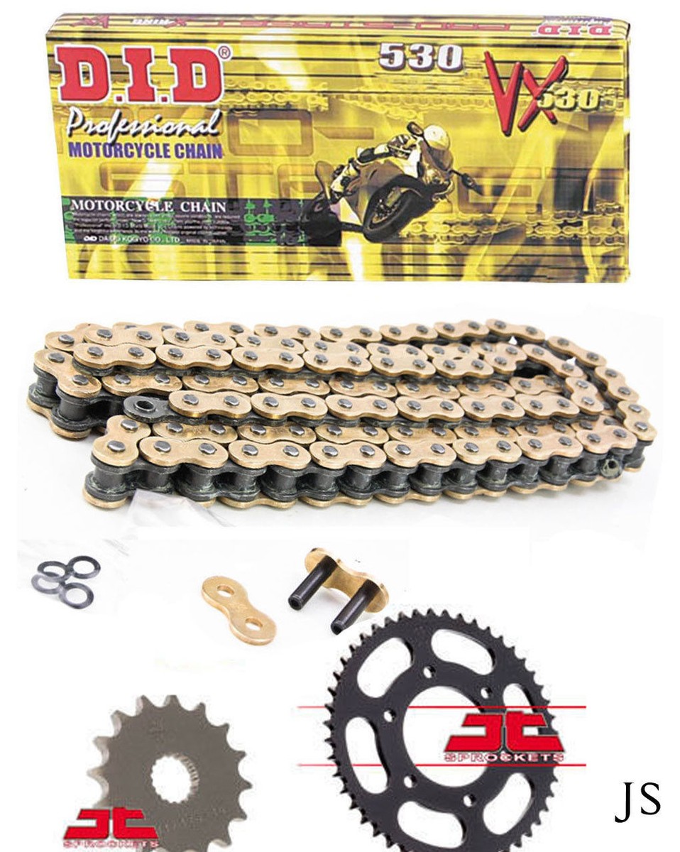 Kawasaki KH500 1972-1975 DID GOLD VX X-Ring Chain & Sprocket Kit