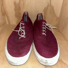 VTG Converse Skid Grip Mens Burgundy Label Ox Sz 13 Made USA Shoes 80's Cobain