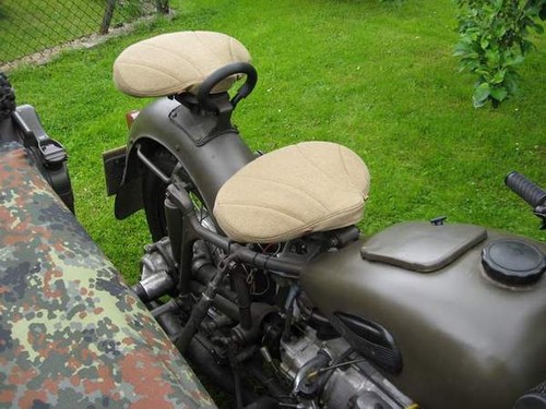 Dnepr K-750, MW 750, Ural M72, Sattelschoner, Sitzauflage schwarz od. sandfarben - Picture 8 of 8