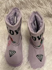 Faux Fur Girls Purple Baby Boots