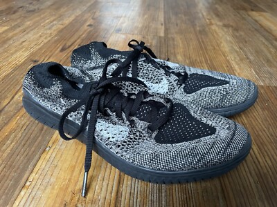 Size 8.5 Nike Free Rn Flyknit 2018 Moon Particle Black Eu 40