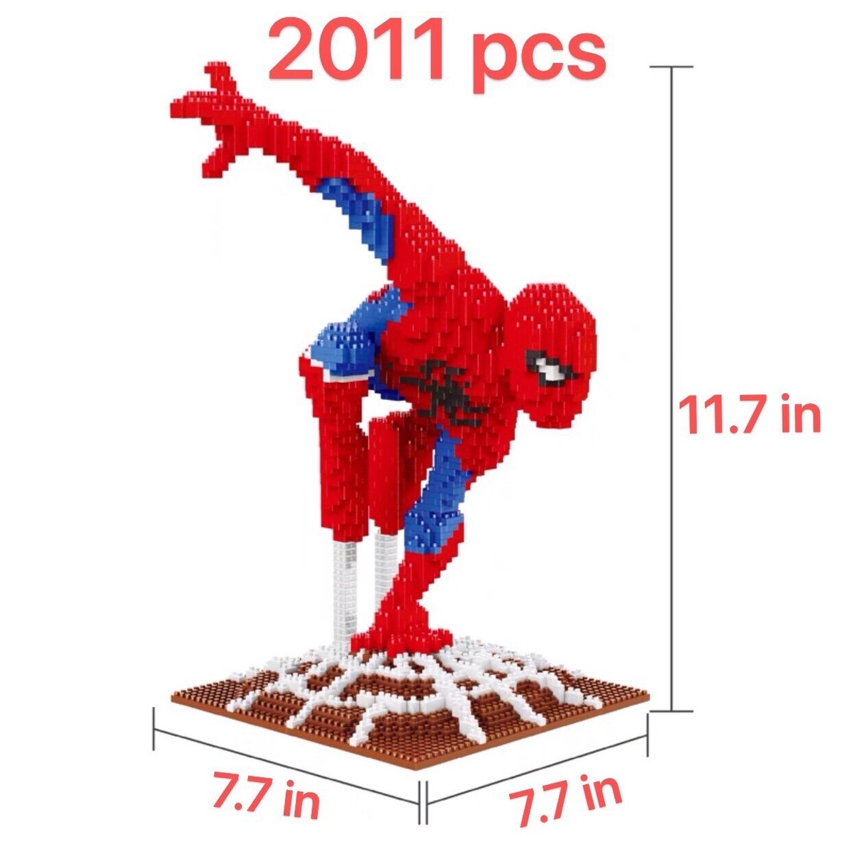 Set Costruzioni Spider Man 2011 Pezzi - Mini Blocchi, Con Manuale, Regalo 10+