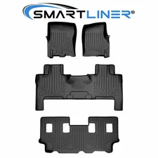 SMARTLINER Custom Fit Floor Mats 3 Row Liner 2011-2017 Expedition EL Navigator L