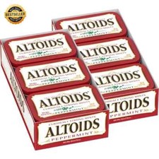 Altoids Classic Peppermint Breath Mints, 1.76-Ounce Tin Pack of 12 - USA