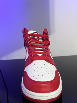 Size 9.5 - Nike Dunk High University Red