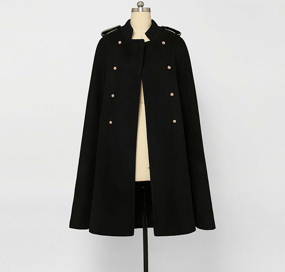 Custom Made to Order Military Swing Cloak Cape Coat Jacket Custom Made to Order Military Swing Cloak Cape Coat Jacket