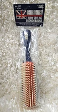 DUBL DUCK Vintage #707 Blow Styling Cushion Carnaby Blue Hair Brush SEALED!