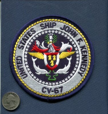 CV-67 Uss John Kennedy US Marine Flugzeug Träger 4.5 '' Schiff Geschwader Reise
