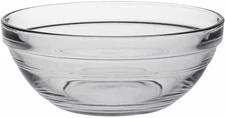 Glass Made in France Lys 6-3/4-Inch Stackable Clear Bowl, Set of 6