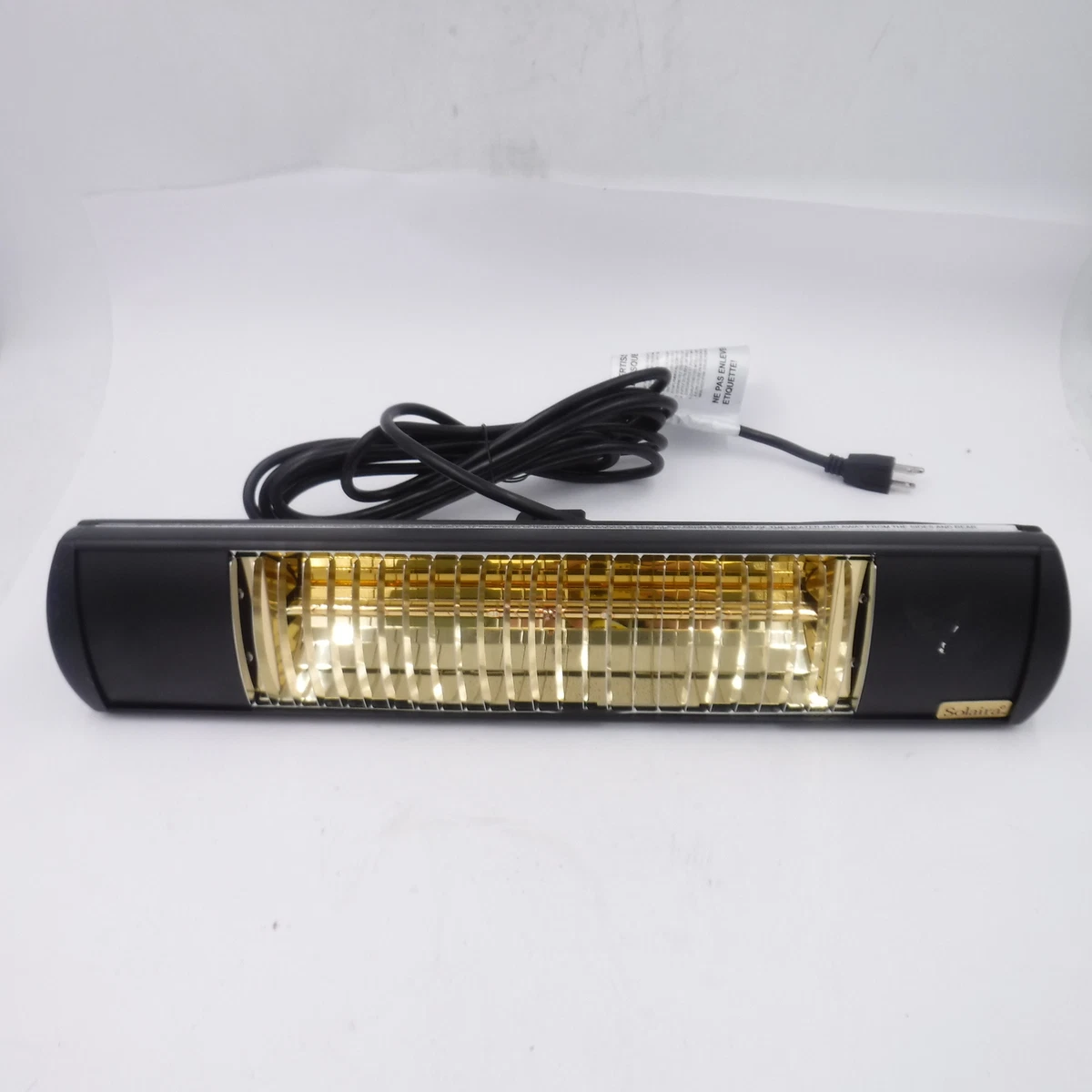 Solaira XL Series Weatherproof Outdoors Heater 1.5Kw, 120V,  22u0026#034;x4.5u0026#034;x6.25u0026#034; Black | eBay