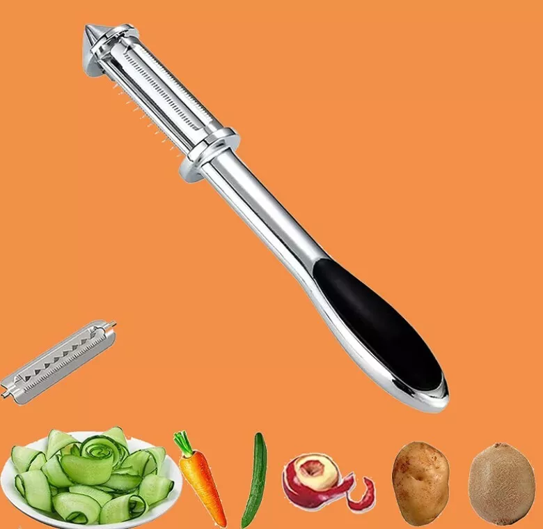 Vegetable Peeler and Slicer for Kitchen,Multifunction Fruit Peeler Julienne  Peeler,Peeler for Apple, Potato, Carrot, Cucumber,with Non-Slip Handle 