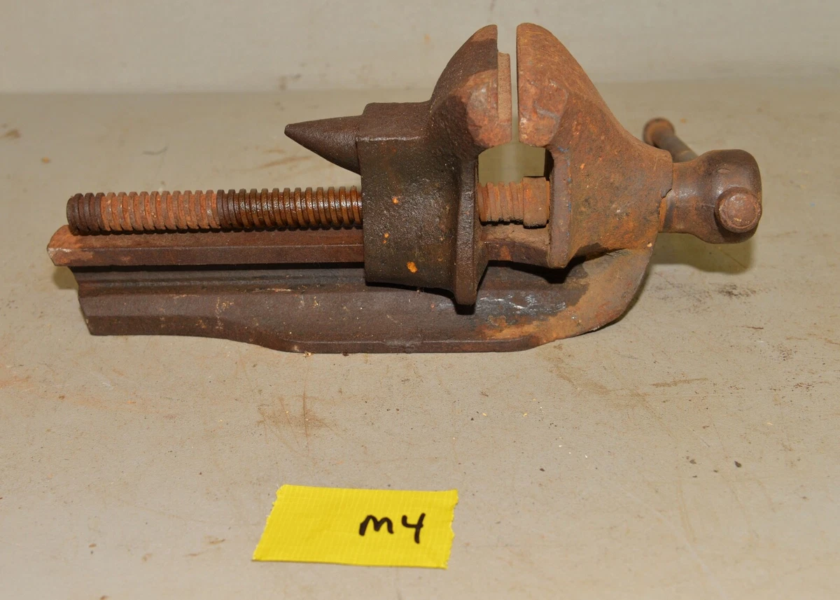 Rare railroad vise collectible blacksmith tool anvil metal working 4
