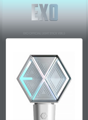 EXO OFFICIAL FAN LIGHT LIGHTSTICK VER 3.0 + Random Photo Card 1 | eBay