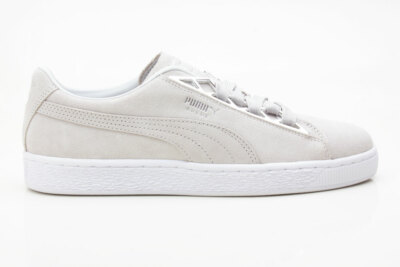Puma Suede Jewel Metalic WN's Damen Sneaker Schuhe 366725 02 grau