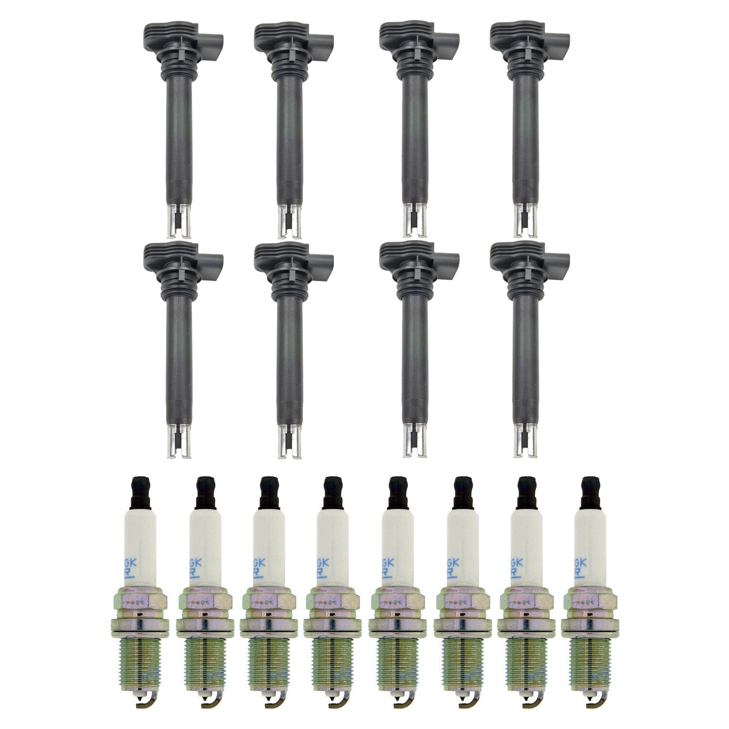 Bosch 8 Ignition Coil NGK 8 Laser Platinum Spark Plug Kit For Audi R8 RS4 RS5 V8