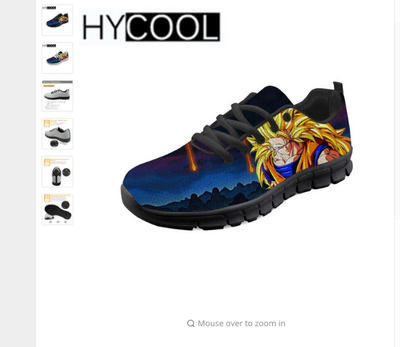 goku running shoes