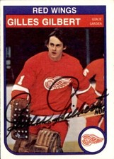 Gilles Gilbert Detroit Red Wings 1982-83 OPC Autographed Signed Hockey Card #84