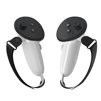 VR Handle Grip Replacement Cover Sleeve w/ Hand Strap for Quest 3
