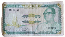 1972 - 1986 GAMBIA TEN 10 DALASIS BANKNOTE: M150125