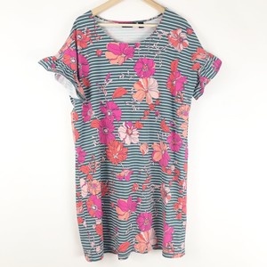 lands end ruffle t shirt dress