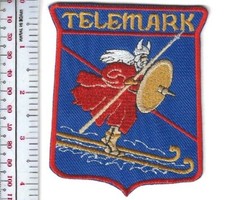 Skiing Wisconsin Telemark Ski Resort Cable, WI Patch NO TARIFF