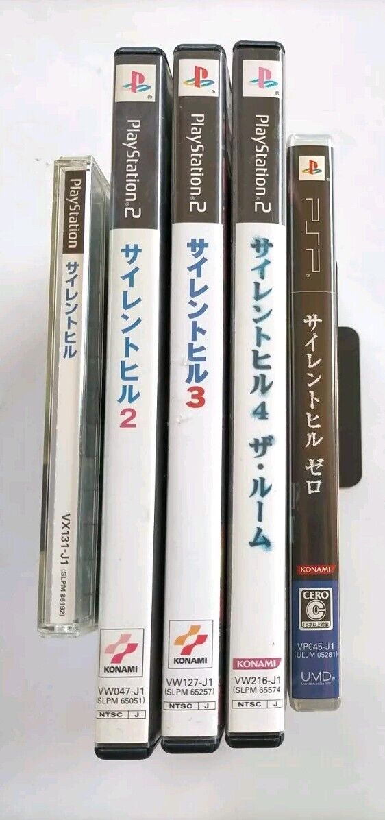 Lot 5 PS1&PS2 Silent Hill 1 2 3 4 PSP Zero Konami Lot 5 PS1&PS2 Silent Hill 1 2 3 4 PSP Zero Konami