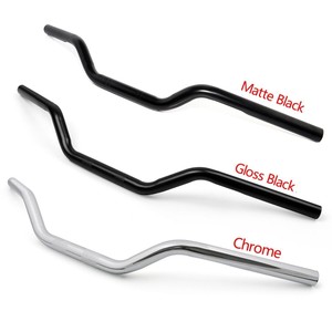 Usa Tracker Drag Bars Handlebars 1 25mm Chrome Black For Harley